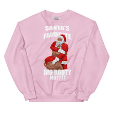 Load image into Gallery viewer, Santa’s Favorite (black) Unisex Sweatshirt
